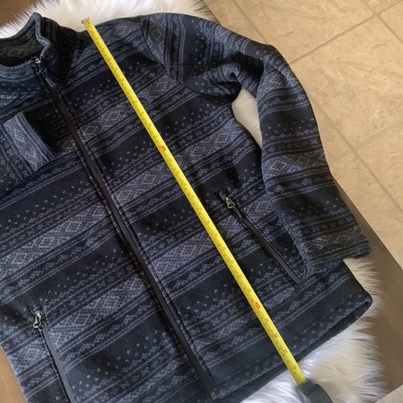 The North Face tribal print sweater jacket size L Blue - Picture 9 of 13